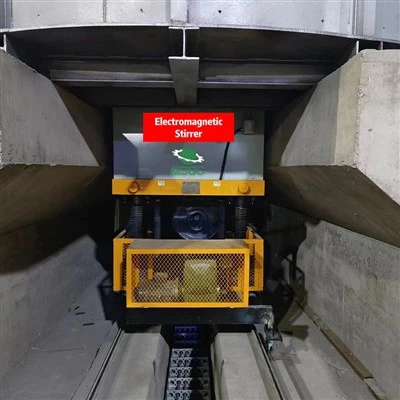Kušanas krāsns elektromagnētiskais maisītājs